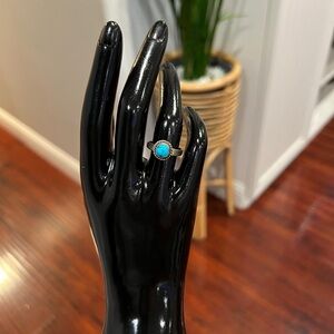 Vintage Navajo Native American Sterling Turquoise Ring